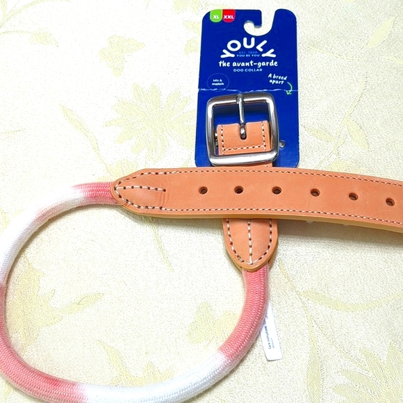 Dog Collar, Rope and Leather, Size XL/XXL. NWT - Picture 2 of 12